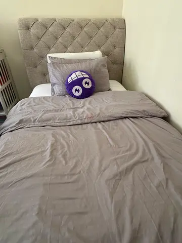 Cozy Grey Bed Set with Fun Pillows