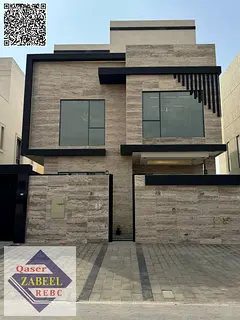 Luxury villa for sale with a swimming pool in Ajman Al Yasmin, including registration fees and centr
