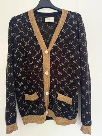 Gucci Monogrammed Cardigan size M
