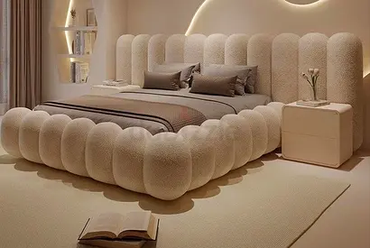 Stylish cozy comfortable 200*200 super king size Bed