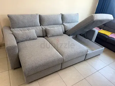 Eskilstuna L shape sofa bed