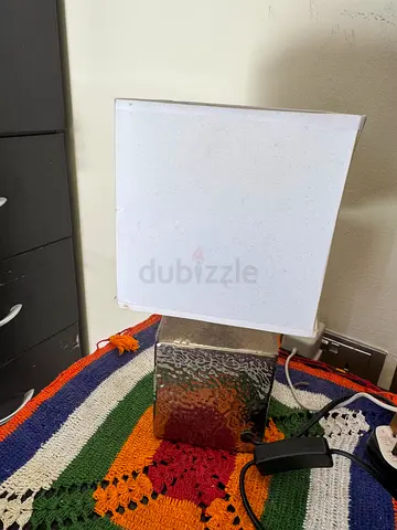 Modern Square Table Lamp for Sale set of 2