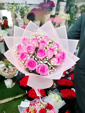 Beautiful Pink Rose Bouquet for valentines