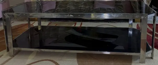 Sleek Modern Coffee Table with Glass Top