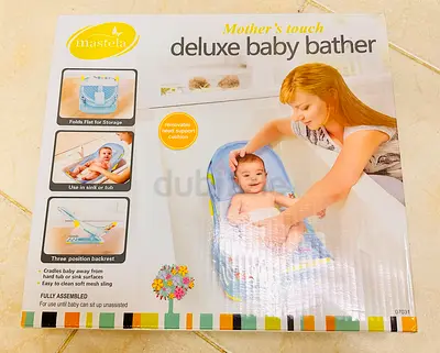 Brand New Mastela Deluxe Baby Bathtub – With Head Support Cushion
