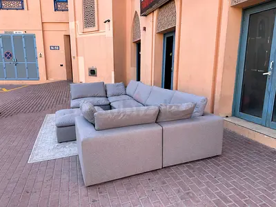 Looks great Condition The One U Shape Sofa dark gray
