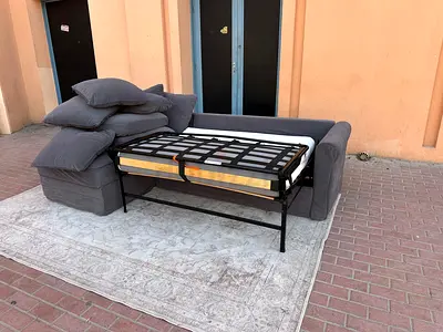 Ikea gronlid L shape sofa bed with mattress