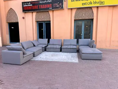 Almost brand new Condition The One U Shape Sofa with footstool