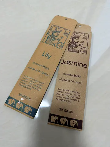 Natural Incense Sticks - Jasmine  Lily