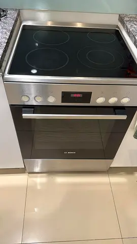 Bosch Free Standing 60Cm Full Electric Cooker, 4 Cooking Zone, 1 Dual Circuit Cooking Zone, 6 Heatin