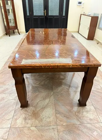 Elegant Marble Top Dining Table