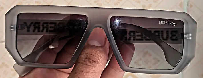 Authentic Burberry Blake Mask Sunglasses - Matte Grey (BU4366)