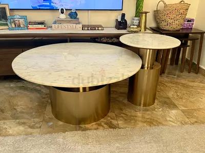 طاولات رخام غرفة المعيشة عدد 2
