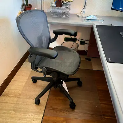 Newest Remastered Version V2 Herman Miller Aeron Fully Adjustable Chair Size B Graphite