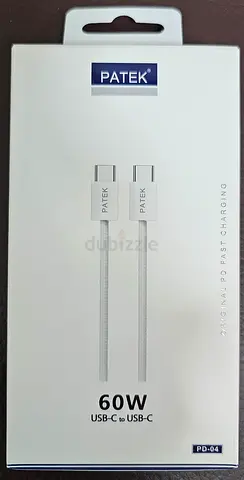 PATEK 60W USB-C to USB-C Fast Charging Cable