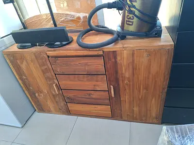 Solid wood side board
