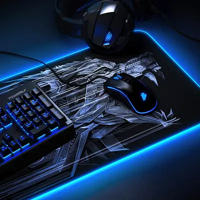 TITANWOLF XXL RGB Gaming Mouse Mat Pad 800x300mm XXXL Extended Large ( Fix Price )