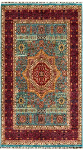 Elegant Vintage Mumluk Handmade Area Rug , Size 1.78 by 2.40
