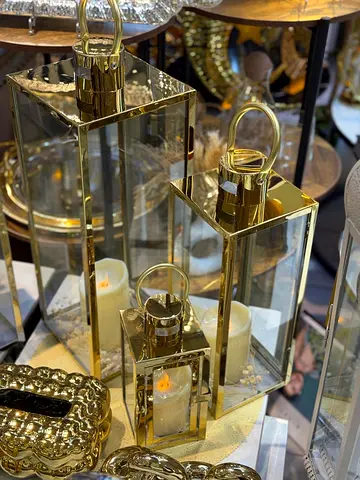 Elegant Gold Lanterns for Home Decor