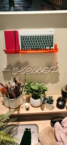 Wall decor led neon Light in white. #blessed