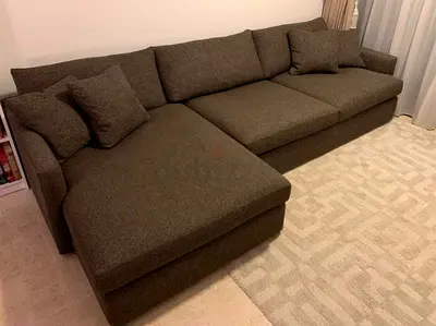 Lounge Deep feather filled L Shape Sofa CrateBarrel