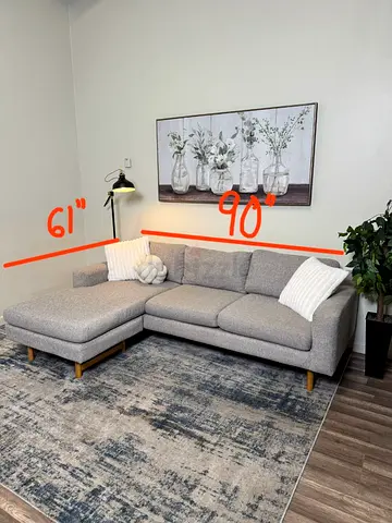 West elm L shape sofa