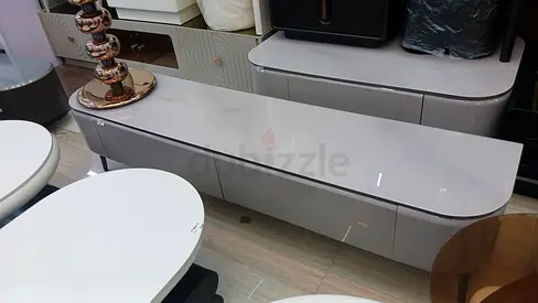 Sleek Modern TV Cabinet in Grey Finish