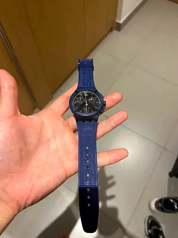 Stylish Mens Sport Watch with Blue Strap
