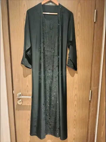 Elegant Black Abaya with Embellishments