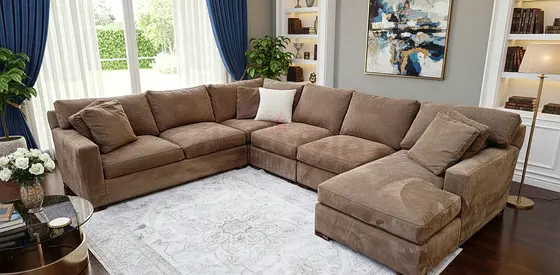 Cratebarrel axis u shape sofa