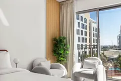 Level STUDIO apartment with gym pool cover parking fully furnished kids play area Al Jada community