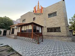 Like new 5 bedroom villa for sale garden parking maid room 2 hall+Majlis central Ac Near Beach just