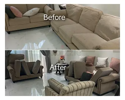 Home deep shampoo cleaning services of sofa, mattress, villa, apartment, curtains, chairs and rug