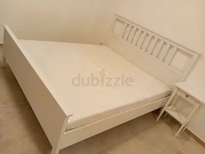 Ikea hamness king size bed frame with Ikea mattress 180×200cm is available in excellent condition