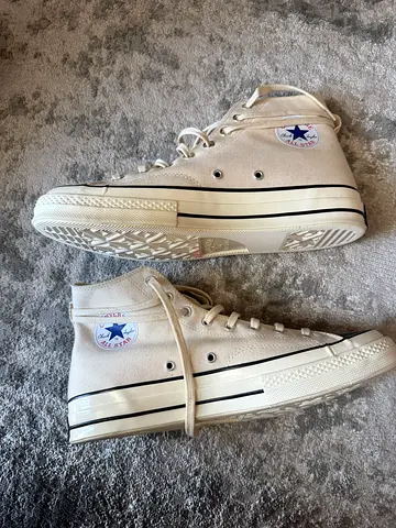 Ivory Converse Fear of $% Essentials High-Top Sneakers
