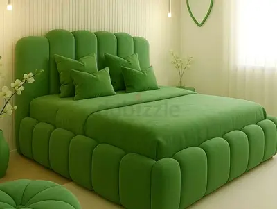 Brend New high quality fabric luxury king size 180x200 Bed with spring Top memory foam matress 28 cm
