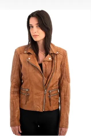 Stylish Brown Leather Jacket