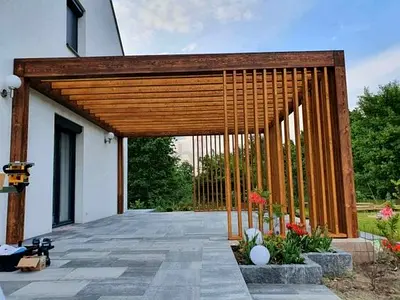 Stylish Wooden Pergola