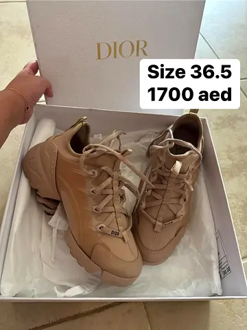 Authentic Dior Beige D’connect Sneakers size 36.5