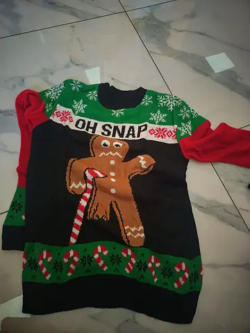 Festive Oh Snap Gingerbread Sweater