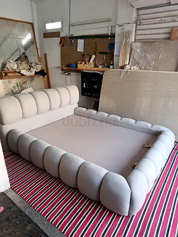Queen Size Boucle Bed Frame