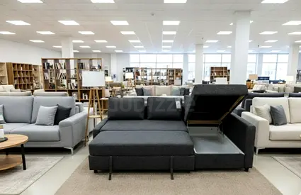 Modern L-Shape Sofa Bed with Large Storage