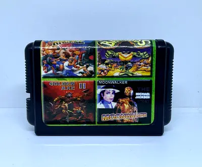 شريط ألعاب (سيجا SEGA) يحتوي على اربعة العاب مميزة بذلك الوقت