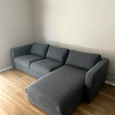 Ikea vimle L shape sofa under storage