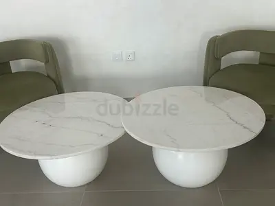 Elegant Marble Coffee Tables (Set of 2) – Modern Luxury Design