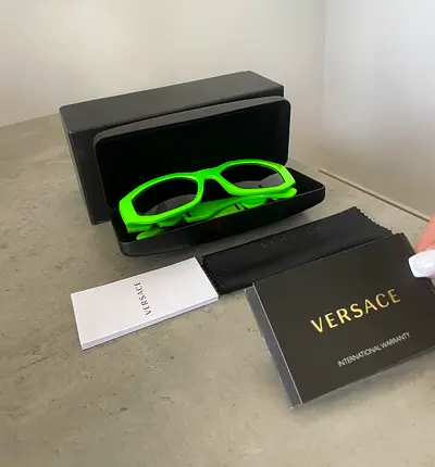 Authentic Versace Neon Green Sunglasses
