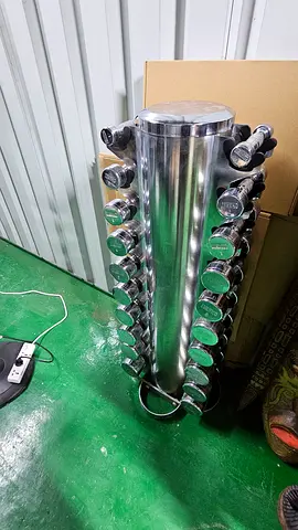 Dumbbell rack 1 to 10 kg Fully chrome