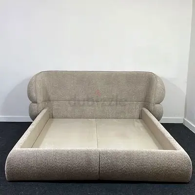 Cozy and Chic Beige Bed Frame
