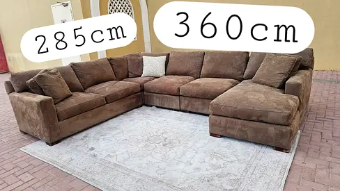 Cratebarrel axis u shape sofa