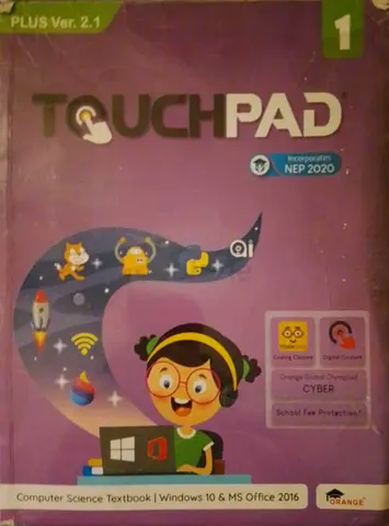 Touchpad Computer Science Textbook grade 1